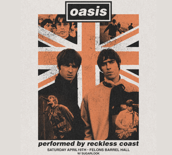 Oasis performed by Reckless Coast